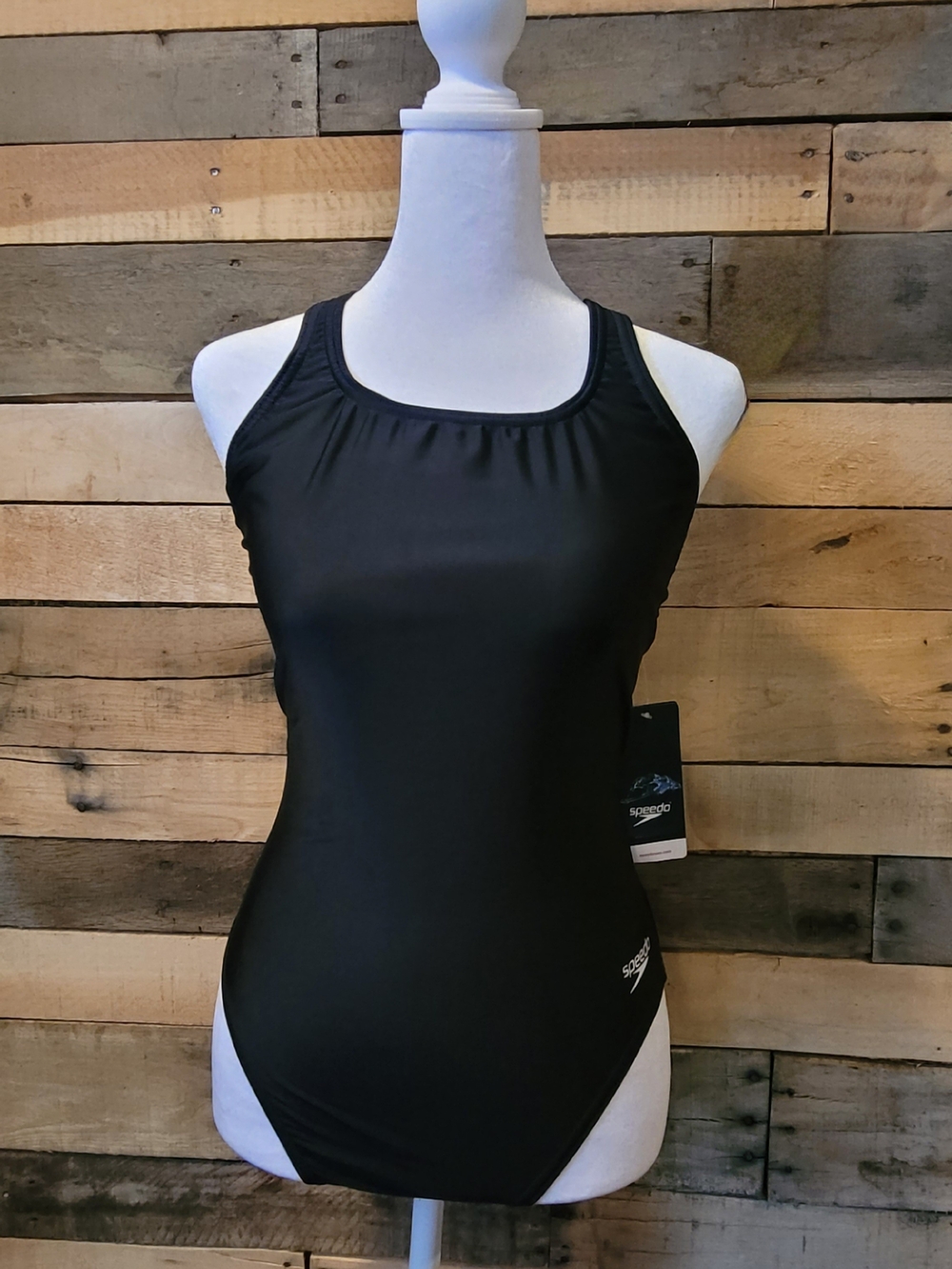 Speedo ProLT Womens One Piece Black Racerback Swimsuit Large NWT